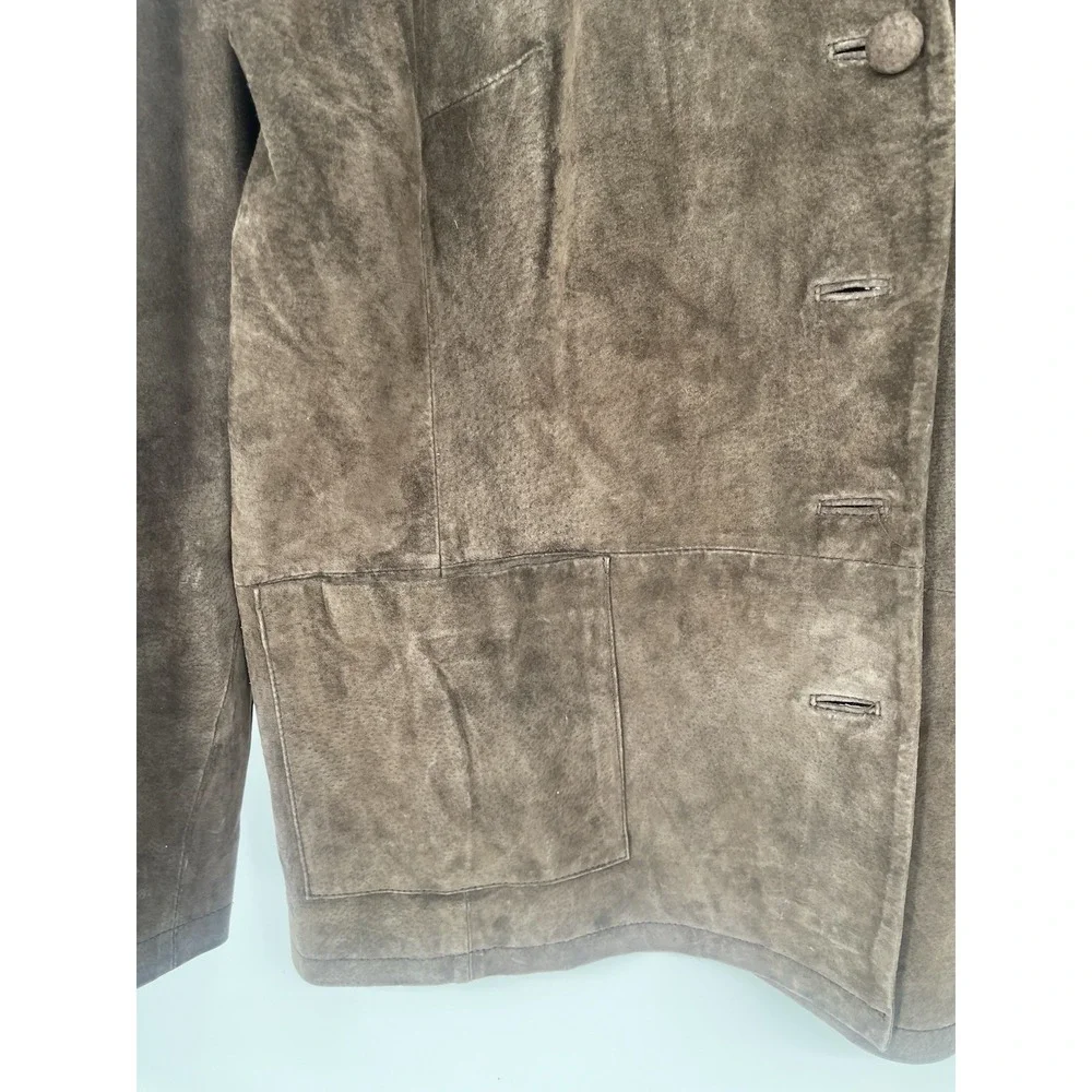 Jacket‎ Stan Herman Studio Brown Suede/100%Leather 100% Polyster Lining Size L